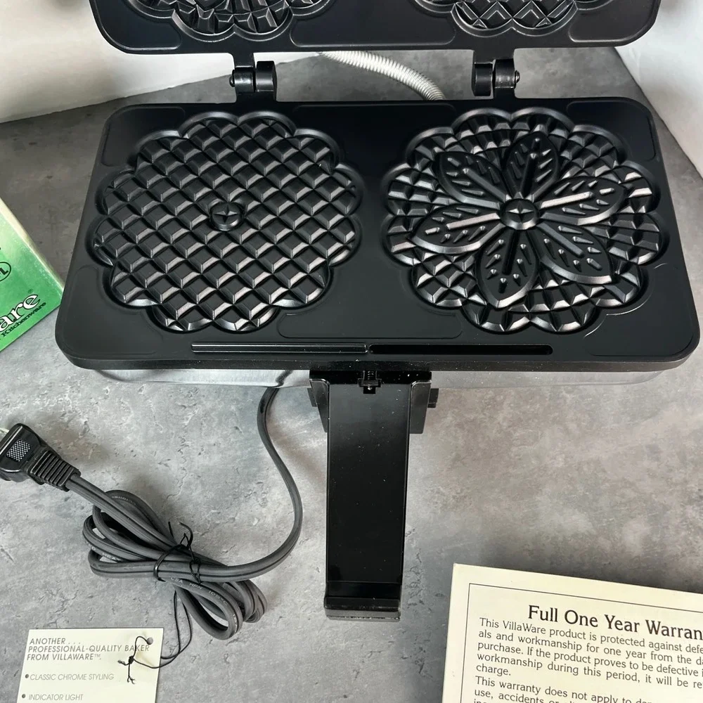 VillaWare Prego‎ Series II Pizzelle Baker 3600-NS Non-Stick Italian Cookie Maker